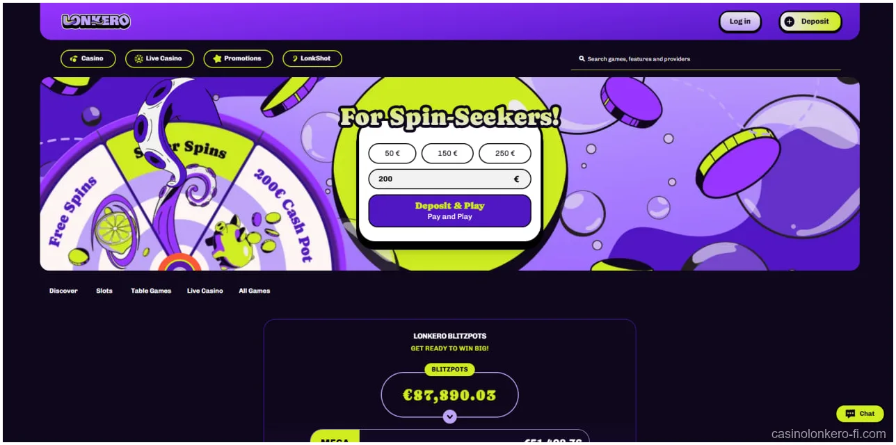 Lonkero casino overview